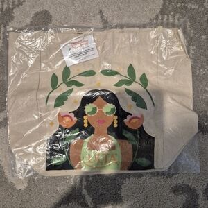 NEW Totally Conscious Tote reusable bag- 100% Recycled Cotton-Large